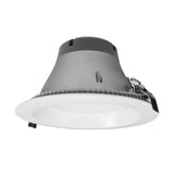 NICOR 8 inch Recessed Commercial LED Downlight, White, 3000K - BulbAmerica