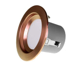 NICOR 4in. LED Downlight 663Lm 3000K in Aged Copper Round Recessed Light_1