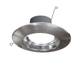 NICOR 5/6in. 878Lm LED Downlight in Nickel, 3000K Round Recessed Light ...