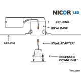 NICOR 2 in. LED Downlight 3000k Soft White 678Lm with White Trim_3