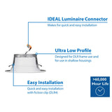 DLR4 (v5) 4-inch Nickel Recessed LED Downlight System, 4000K_1