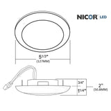 NICOR 4 in. White LED Surface Mount Retrofit in 2700K_2