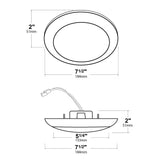 NICOR 900 Lumen White 2700K LED Surface Mount Retrofit for 5" and 6" Housings_2