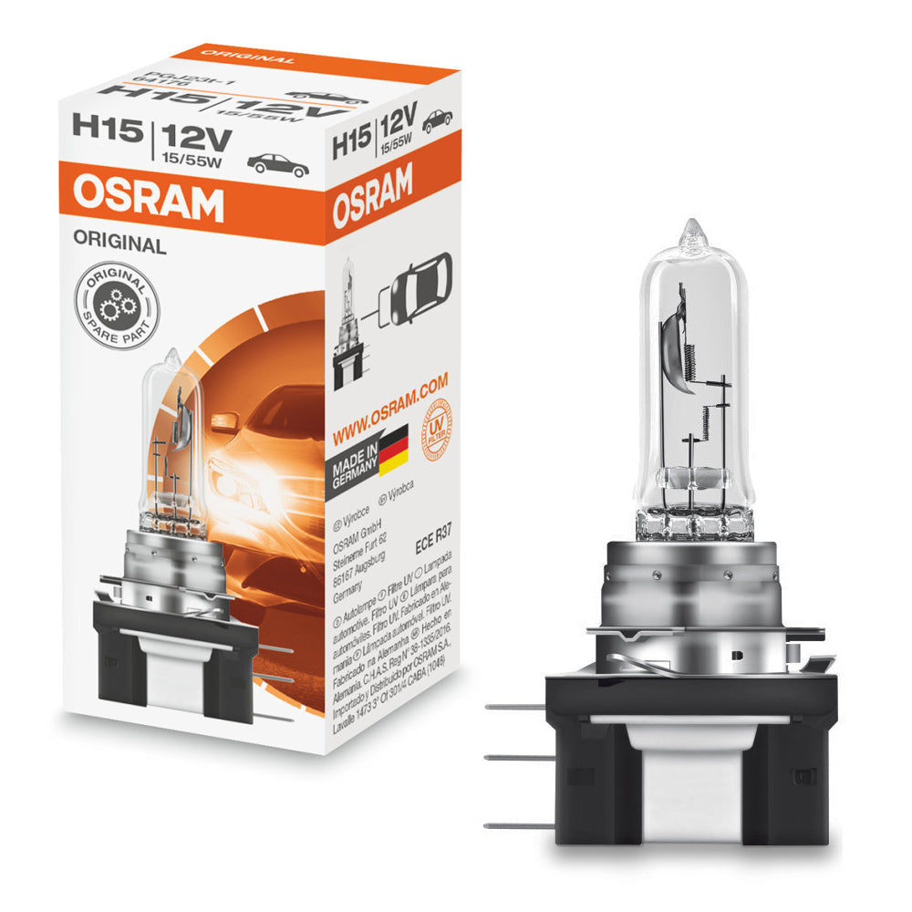 Osram 64176 H15 - 12V 15/55W Original Line High Performance Automotive –  BulbAmerica