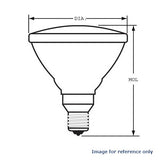 GE 150w 120V PAR38 E26 Medium base FL/STGPQ6 Flood incandescent lamp - BulbAmerica