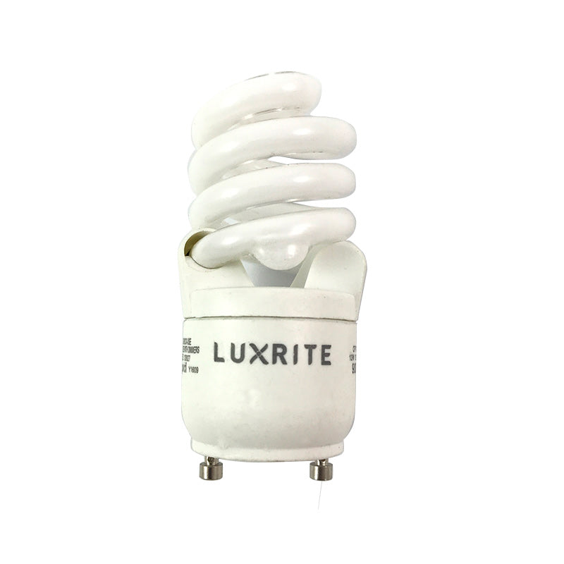 Luxrite 13w GU24 Spiral 2700k Warm White Fluorescent Bulb - 60w Equiv.