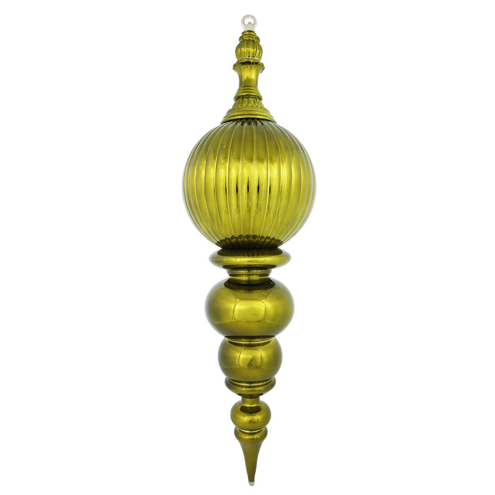 Vickerman 28 in. Olive Shiny Finial Christmas Ornament – BulbAmerica