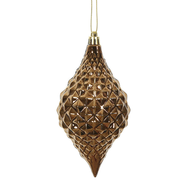 Vickerman 6 in. Mocha Shiny Drop Christmas Ornament – BulbAmerica