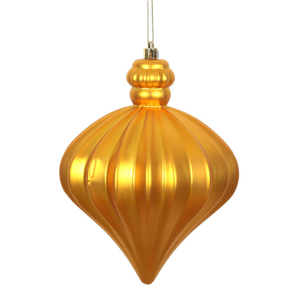 Vickerman 6 in. Antique Gold Matte Drop Christmas Ornament – BulbAmerica