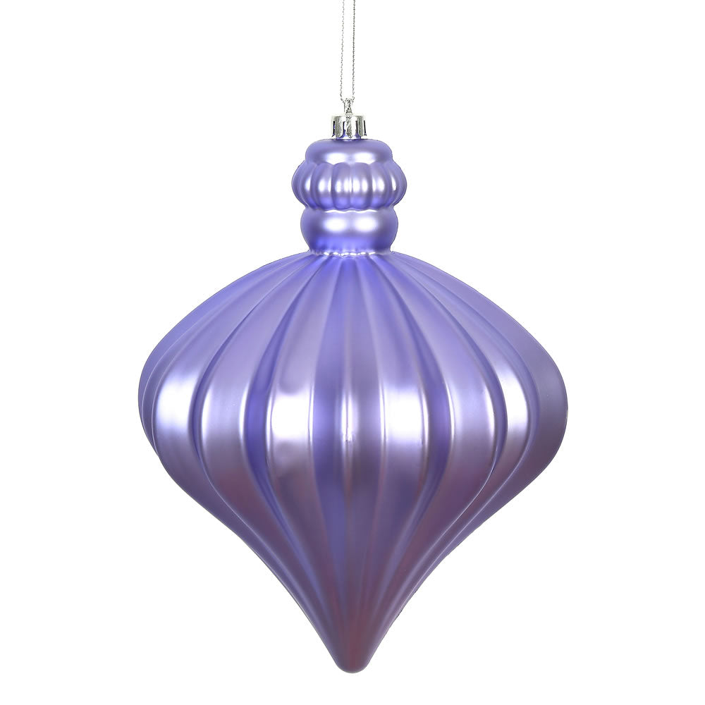 Vickerman 6 in. Lavender Matte Drop Christmas Ornament