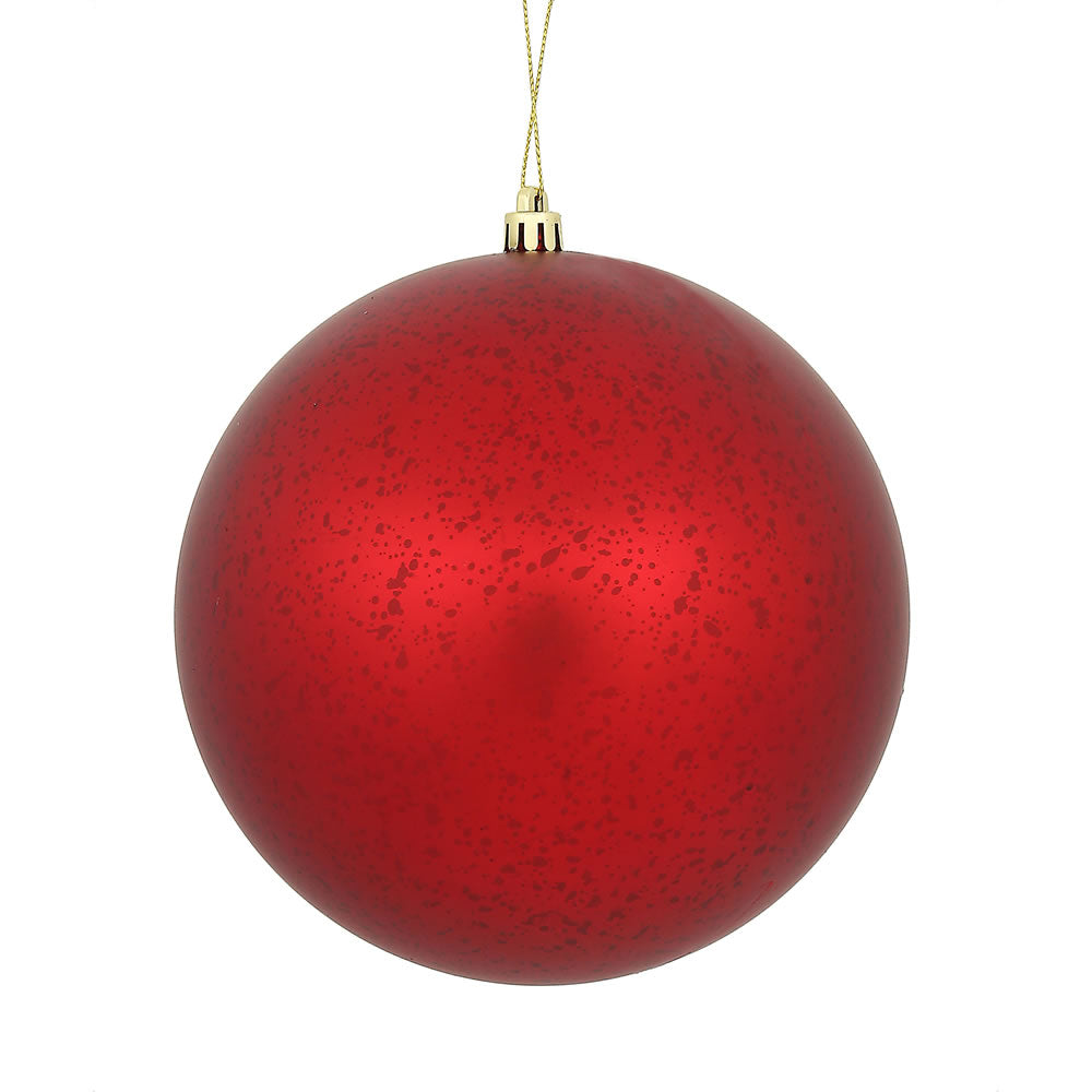 Vickerman 4 in. Red Matte Mercury Ball Christmas Ornament