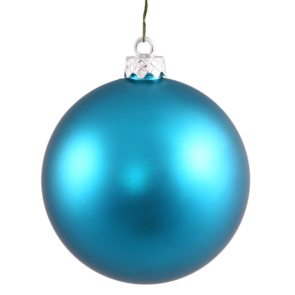 Vickerman 2.75 in. Turquoise Matte Ball Christmas Ornament