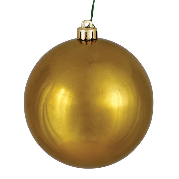 Vickerman 6 in. Olive Shiny Ball Christmas Ornament – BulbAmerica