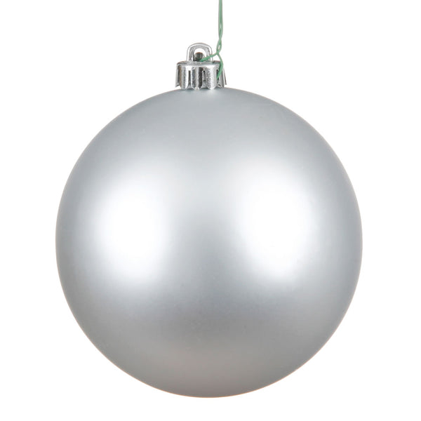 Vickerman 4 in. Silver Matte Ball Christmas Ornament – BulbAmerica