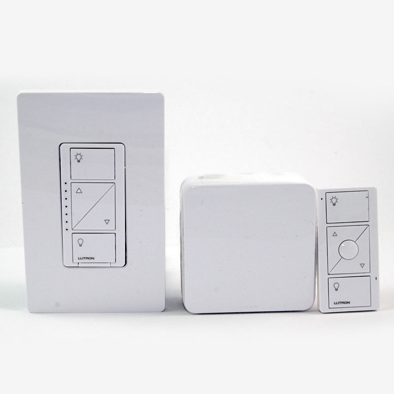 Lutron Caseta Wireless Dimmer Kit with Smart Bridge PRO - White