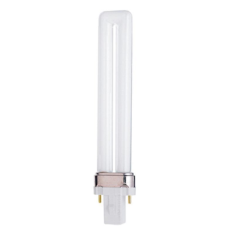 Satco S6309 9W Twin Tube 2-Pin G23 Plug-In base 5000K fluorescent bulb