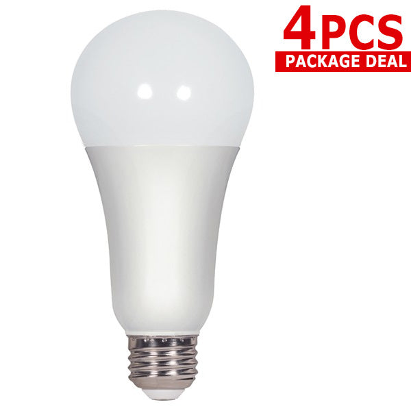 Satco 4pck 15.5w A21 LED 5000k E26 base 220 Non-Dimmable - 100w equiv.