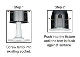 2PK - SATCO 12W E26 5-6" Dimmable LED Recessed Downlight Retrofit Lamp - BulbAmerica