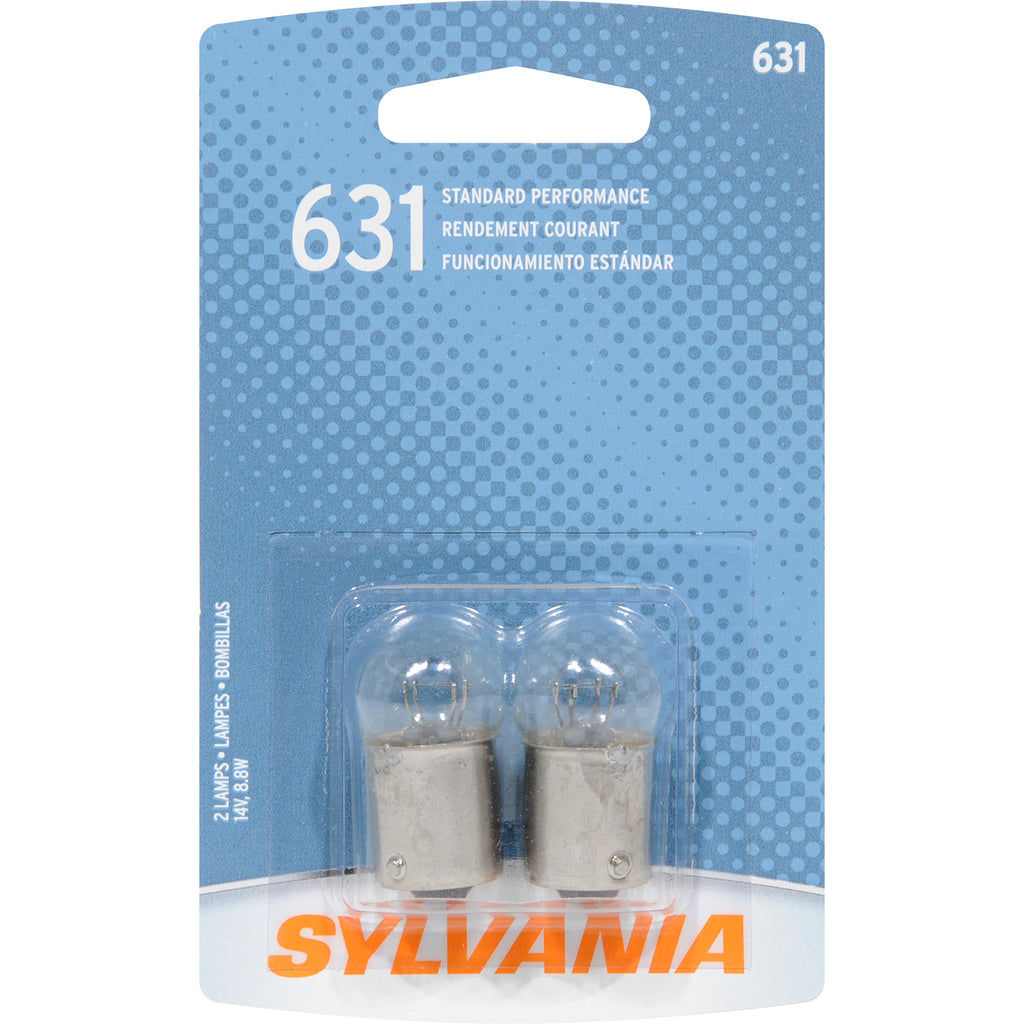 2-PK SYLVANIA 631 Basic Automotive Light Bulb