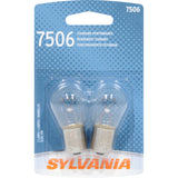 2-PK SYLVANIA 7506 P21W 1073 Basic Automotive Light Bulb