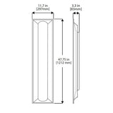 NICOR 1x4 T3A Architectural LED Troffer in 3500K_3